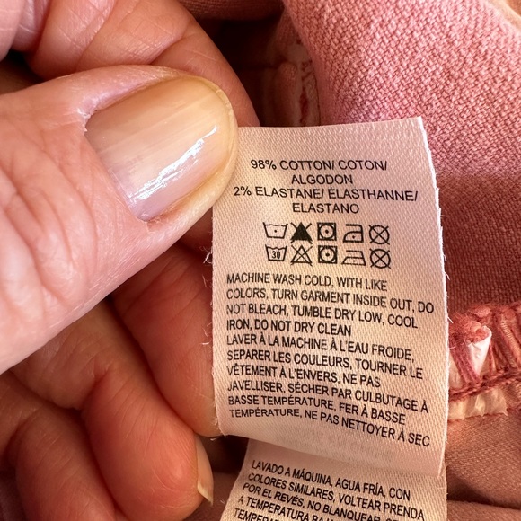 Lucky Brand 90’s Loose Fit Crop High Rise Jeans - Dusty Rose - New With Tags - Picture 8 of 9